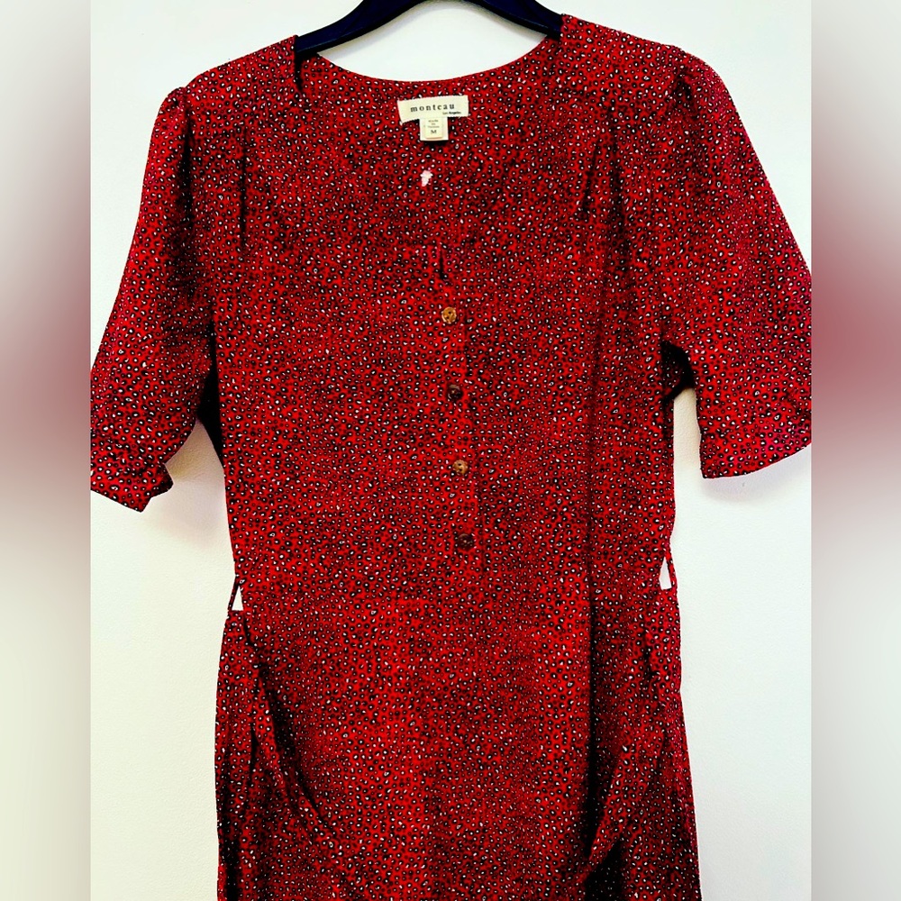 Very red dress. Used but good.